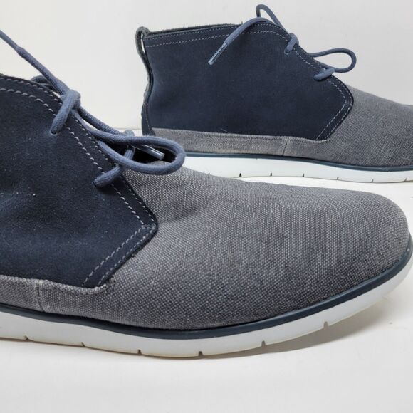 UGG Austrailia Freamon Mens Gray Canvas Suede Chukka Boot Size US 15 EUR 49.5
